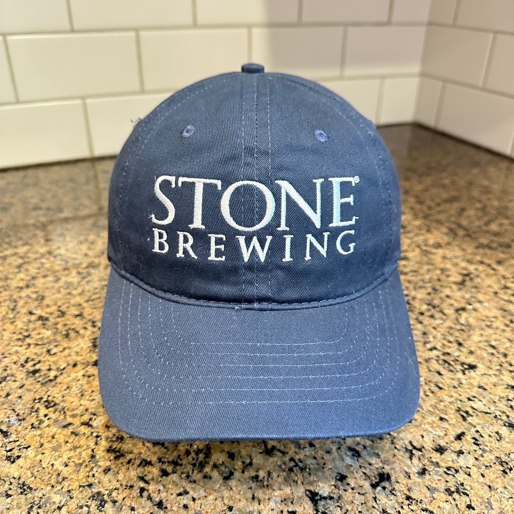 Stone Brewing Lexington, Ky Hat Baseball Cap  Adjustable Strap Back Blue Cotton